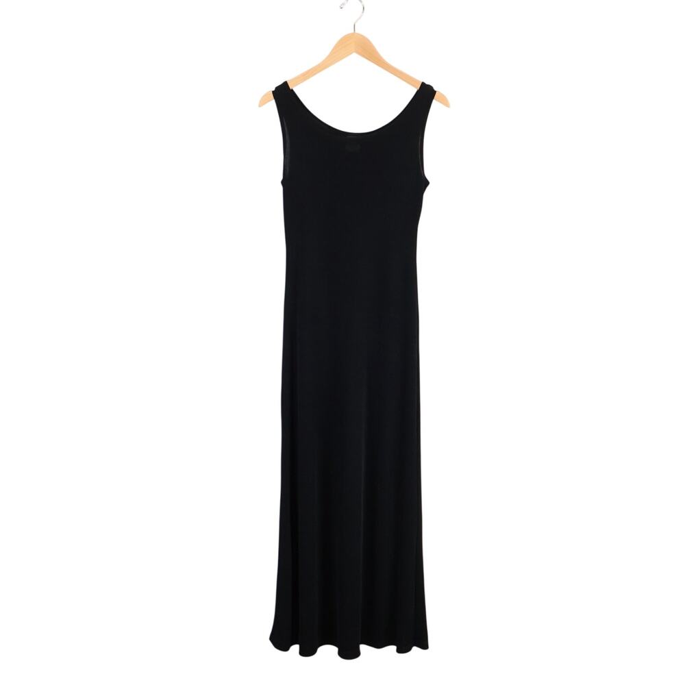 Knapp Studio Vintage Y2K Black Sleeveless Slip Maxi Dress Size Small